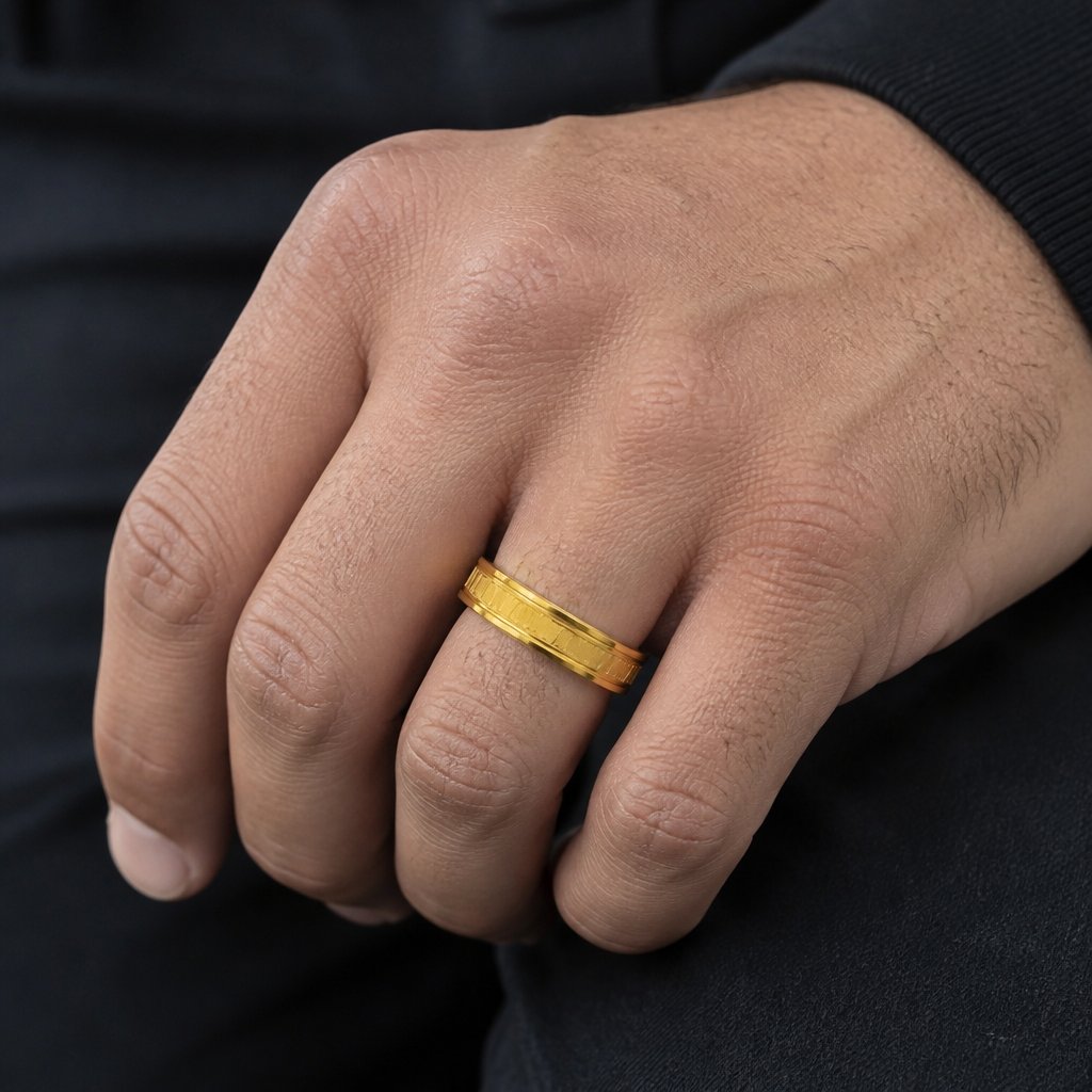Bague XA-17073 - Dorée / 62mm