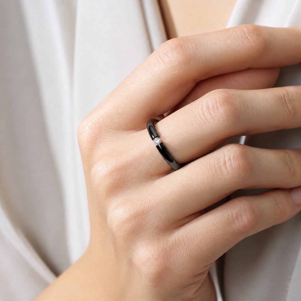 Bague UR-17281 - Noire / 69mm