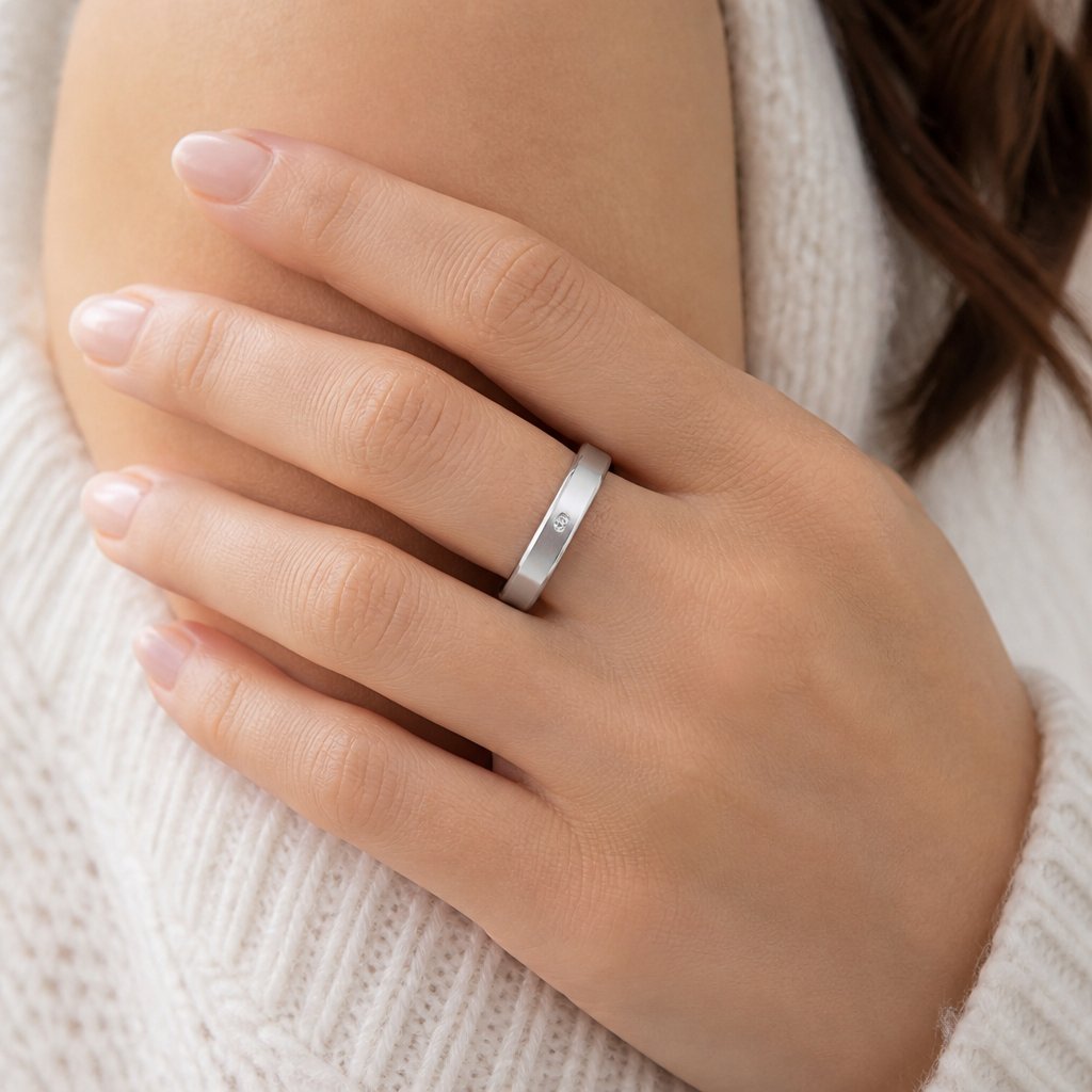 Bague pour femme NE-17498 - Argenté / 67mm