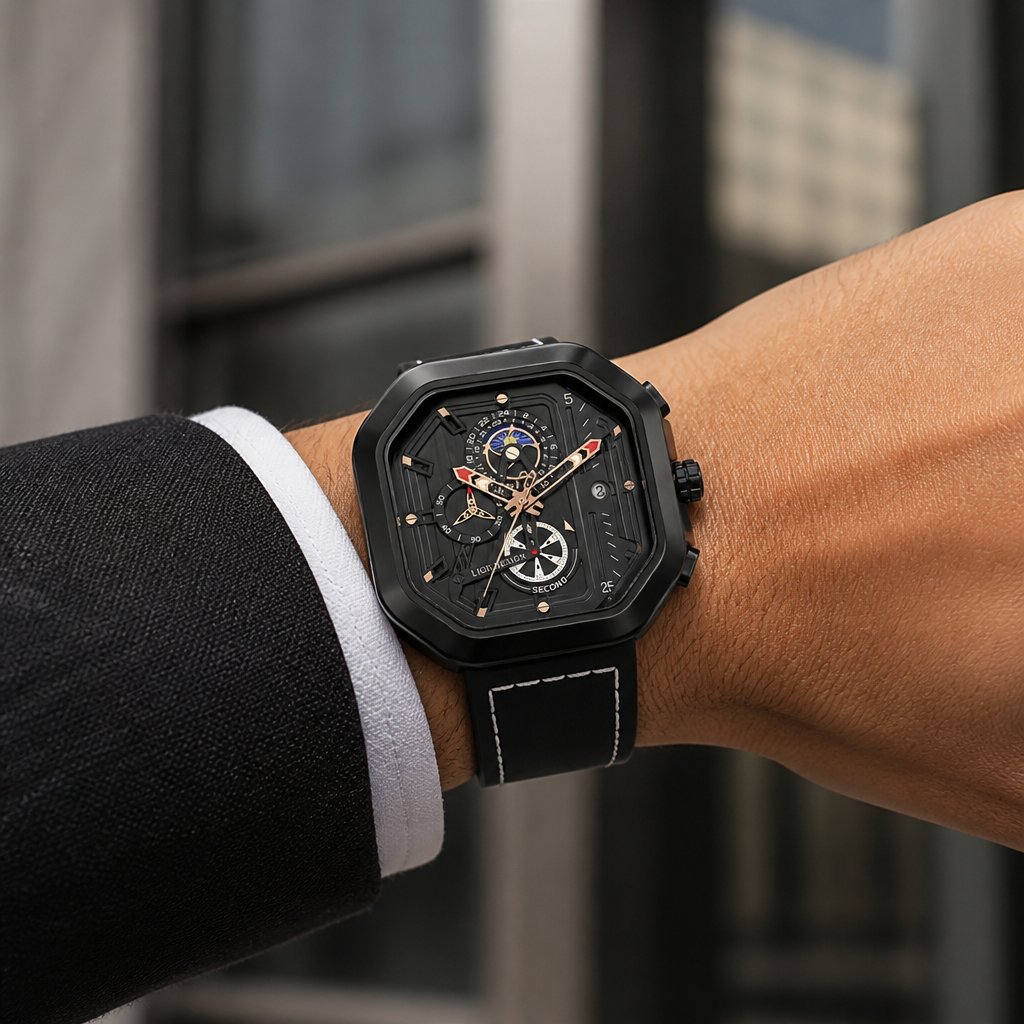 Montre LIGE FR-29511 - Noire