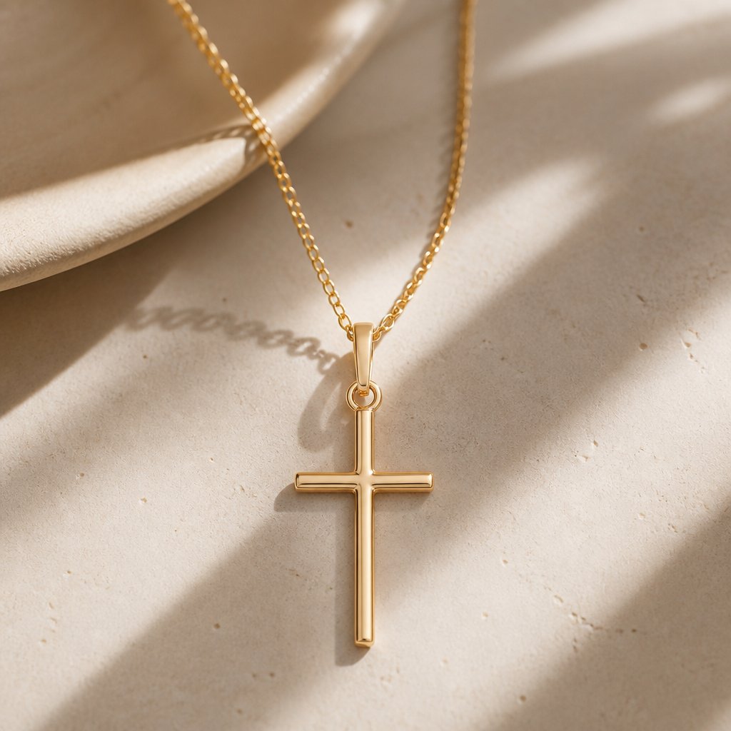 Collier US-34221 Cross - Doré