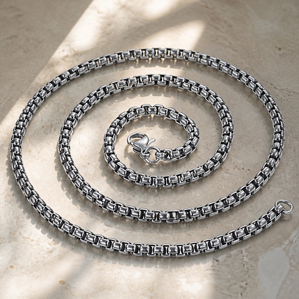 Chaîne TA-34552 - Argenté / 45cm / 2mm