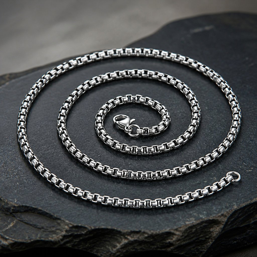 Chaîne TA-34557 - Argent / 70cm / 2mm