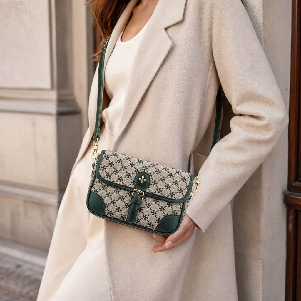 Sac à main Baellerry RE-36109 - Marron / Vert