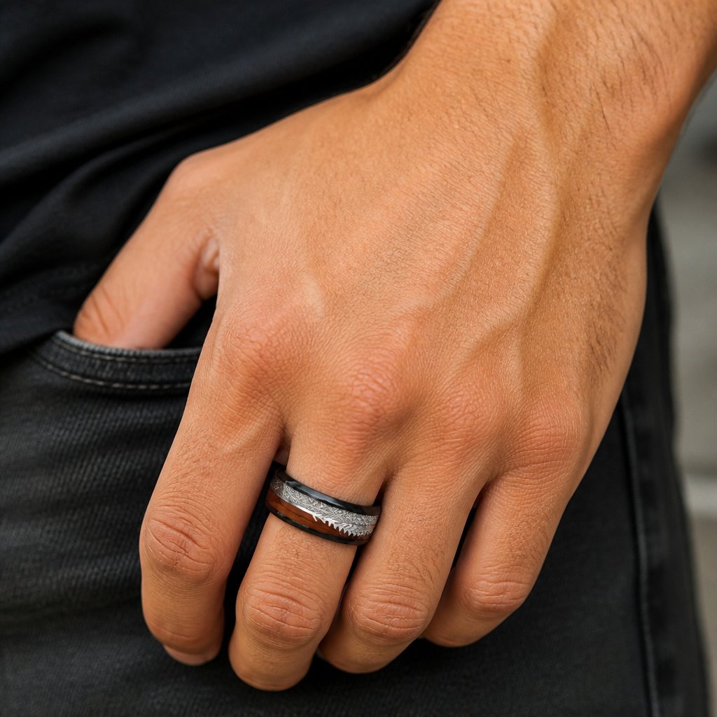 Bague AR-7762 - Marron / 62mm